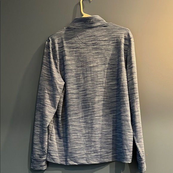 Greg Norman Blue Quarter-Zip Pullover Moisture Wicking UV Protection Small - Picture 12 of 16
